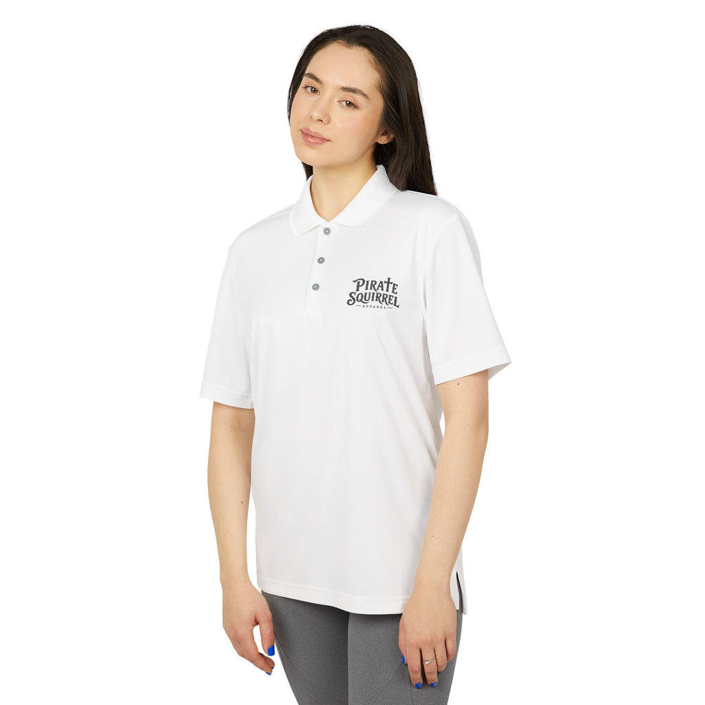 Pirate Squirrel Logo Adidas Performance Polo Shirt