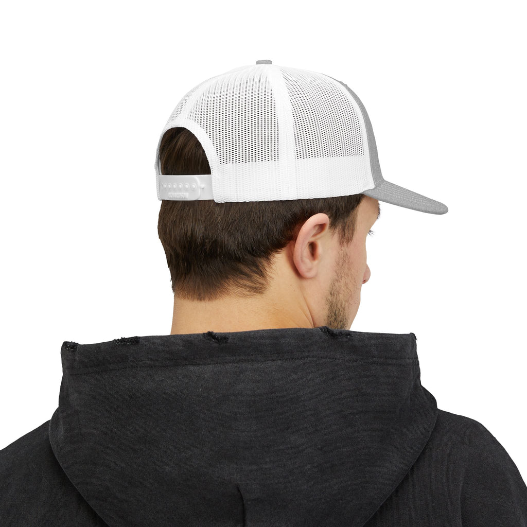 Pirate Squirrel Trucker Cap — Vintage Logo Mesh Snapback
