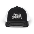 Pirate Squirrel Trucker Cap — Vintage Logo Mesh Snapback