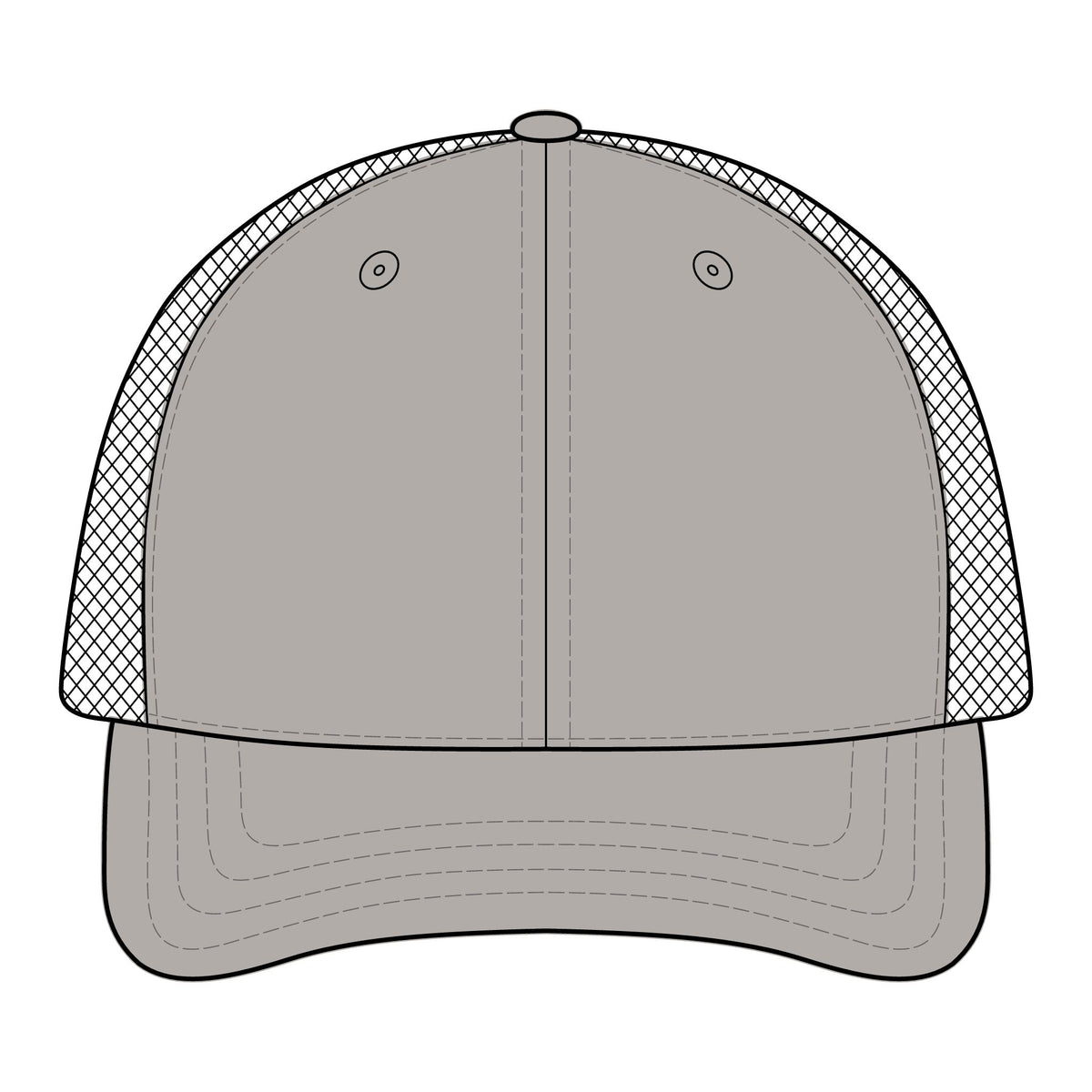 Pirate Squirrel Printed Mesh Trucker Hat