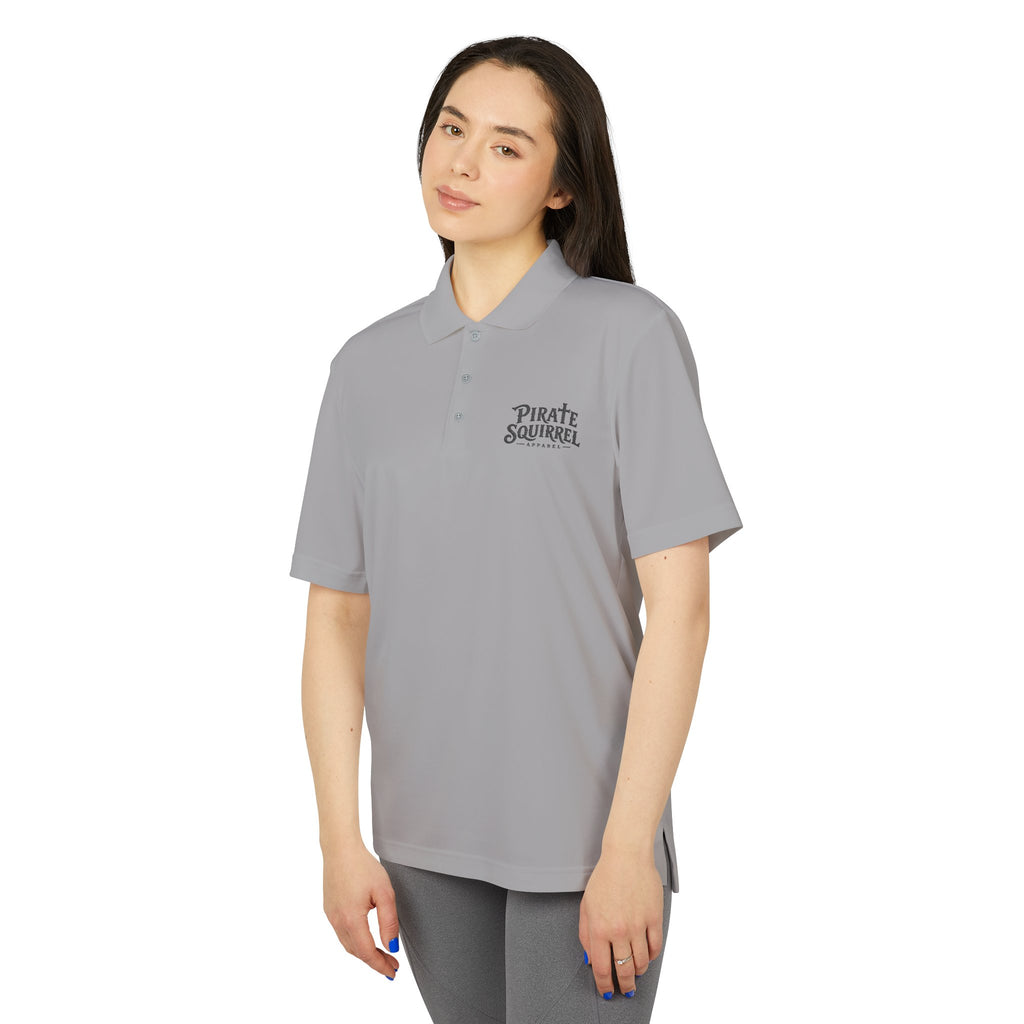 Pirate Squirrel Logo Adidas Performance Polo Shirt